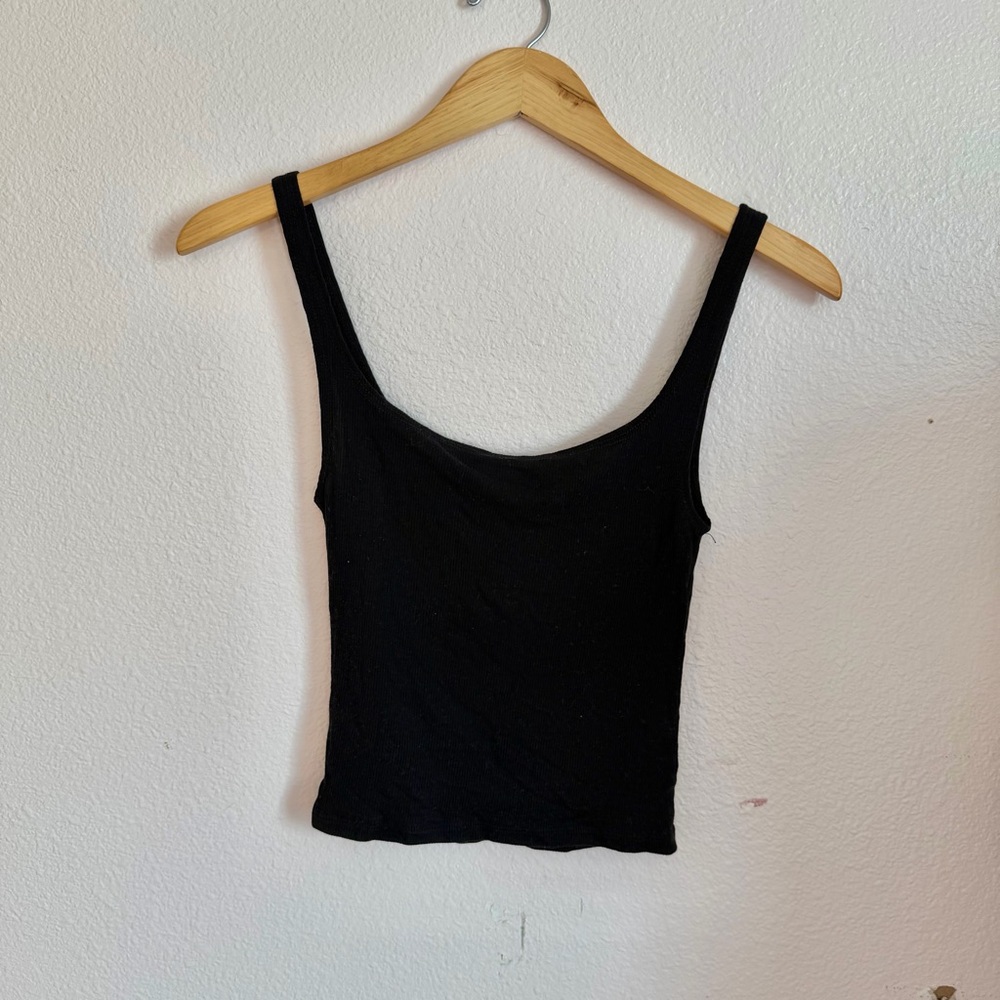 Reformation Ribbed Cropped Tank Top - Picture 3 of 3